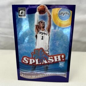 Victor Wembanyama Rookie Lot (2 cards) – White Hot Rookies & Purple Splash SSP \